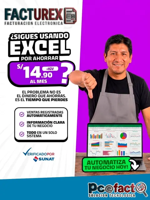 FACTUREX: El Problema No Es el Dinero, Es el Tiempo — oferta PCEFACT PERU
