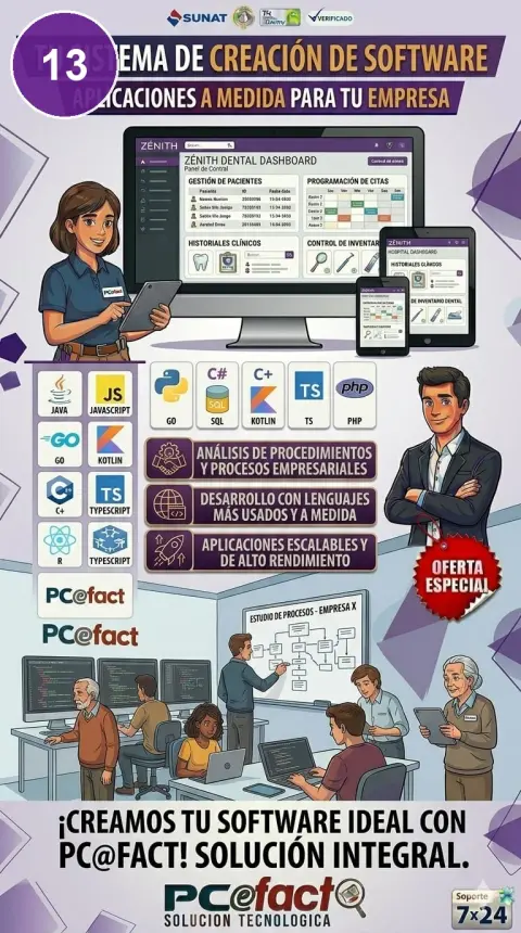 Creación de Software a Medida — oferta PCEFACT PERU