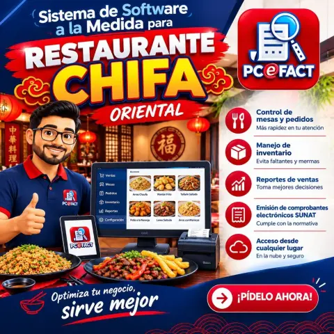 Sistema de Software a la Medida para Restaurante Chifa — oferta PCEFACT PERU