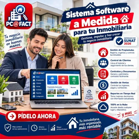 Sistema Software a Medida para tu Inmobiliaria — oferta PCEFACT PERU
